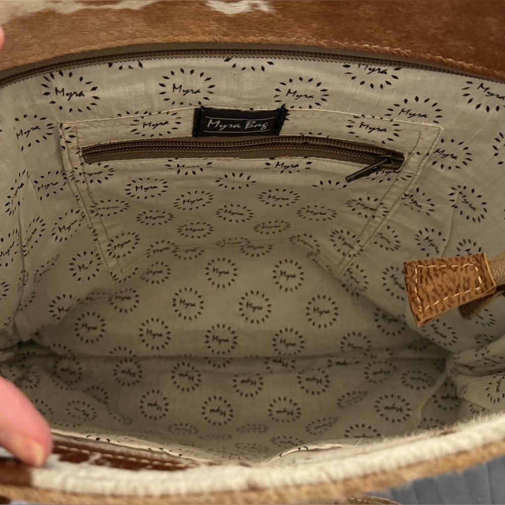 Myra Bag Hide Zippered Tote - Picture 2 of 3